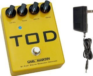 Carl Martin TOD (Turbo Over Drive) Distortion Effects Pedal w/ Bonus Power Supply Musical Instruments