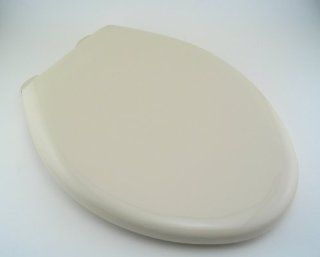 Church 380SLOW Bone elongated closed front slow close lift off plastic toilet seat with cover    