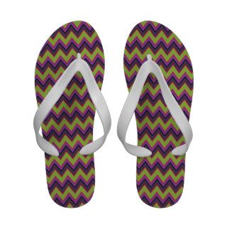 Peridot and Pink Chevron, Cool Shoes for Women Sandals