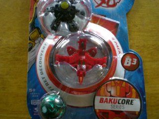Bakugan BakuCore Starter Pack with Silver Frost Freezer; Smokey Battle Damage Red Atmos, and Smokey Green Battle Damage Mystery Ball Toys & Games