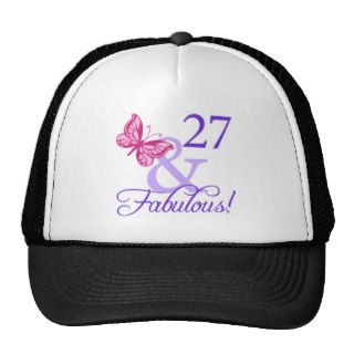 27 And Fabulous Birthday Trucker Hats