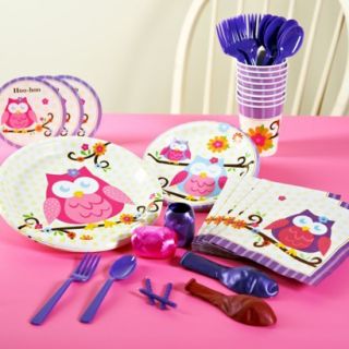 Owl Blossom Party Pack for 16   Multicolor