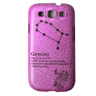 Samsung Galaxy S3 i9300 phone shell by Benwis, Galaxy S3 Pink Zodiac series protective shell (Gemini) Cell Phones & Accessories