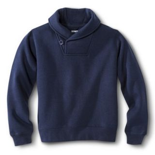 French Toast Boys School Uniform Shawl Collar Pullover Sweater   Navy 14