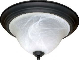 Nuvo 60/383 Flush Dome with Alabaster Glass   Flush Mount Ceiling Light Fixtures  