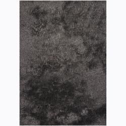 Handwoven Gray/brown Mandara Shag Rug (9 X 13)