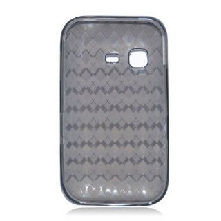 Black Clear Patterned Flex Cover Case for Samsung SGH S390G Cell Phones & Accessories