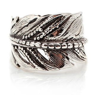 25% off sterling silver feather ring by charlotte's web