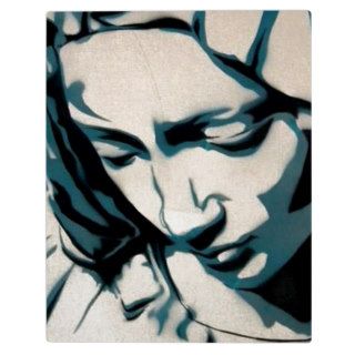 Michelangelo's Pieta   Virgin Mary Graffiti Photo Plaque