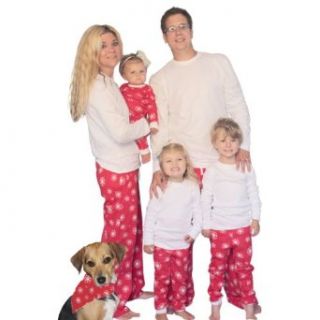 Red Snowflakes Family Matching Flannel Loungesets by SleepytimePjs Clothing