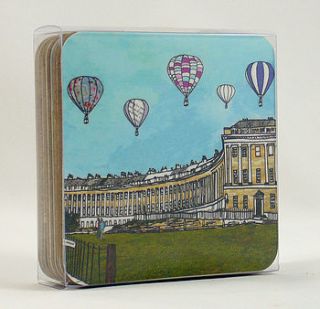 set of six bath coasters by emmeline simpson