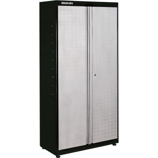 Stack-On Cadet Garage Storage System — 36in.W 3-Shelf Floor Cabinet, Steel, Model# CADET-7203-DS  Storage Cabinets