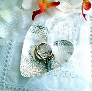personalised fine silver wedding ring keepsake bowl by melinda mulcahy