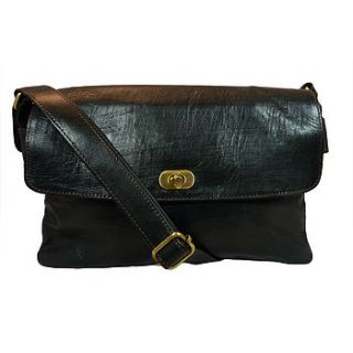 pochette three poches leather shoulder bag by ismad london