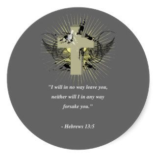 HEBREWS 135 ROUND STICKERS