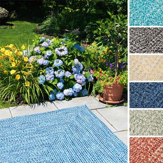 Ocean's Edge Braided Outdoor Rug (2' x 3') Colonial Mills Accent Rugs