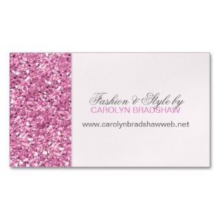 Glitter Look Pink Business Card