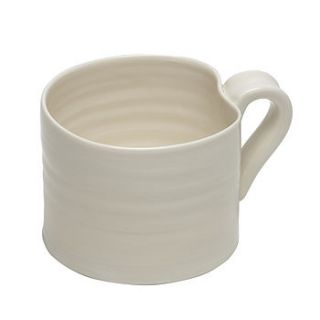 hand thrown porcelain straight sided mug by gemma wightman ceramics