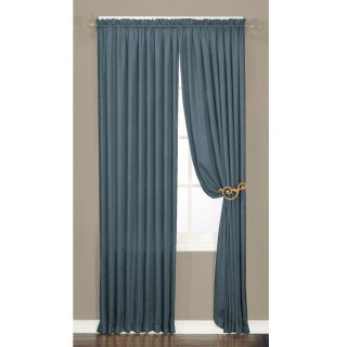 Arlee Faux Silk Luster Crushed Curtain Panel Pair Blue Size 50 X 84