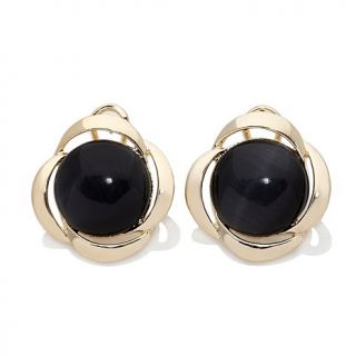Roberto by RFM "Luna" Round Cabochon Button Earrings