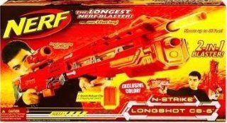 Nerf N strike Longshot Cs 6 Exclusive Color Red. Toys & Games