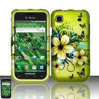 Cell Phone Case Cover Skin for Samsung T959 Vibrant, T959V Galaxy S 4G (Hawaiian Flowers)   T Mobile Cell Phones & Accessories