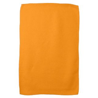 Pure Bright Orange Customized Template Blank Hand Towel