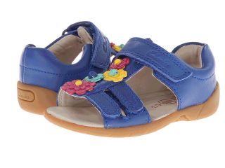 Clarks Kids Softly Rio Girls Shoes (Blue)