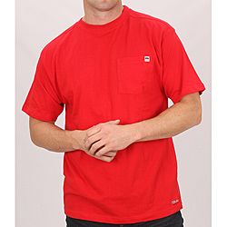 Farmall Ih Mens Red Cotton Short Sleeve Pocket T shirt