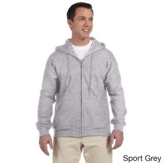 Gildan Gildan Mens Dryblend 50/50 Full zip Hooded Jacket Grey Size XXL