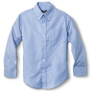 French Toast Boys School Uniform Long Sleeve Oxford Shirt   Lite Blue 14