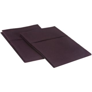 Home City Inc Microfiber Wrinkle resistant Solid Plain Weave Pillowcases (set Of 2) Purple Size King