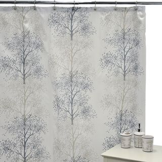 Enchanted Shower Curtain And Ceramic Bath Accessories 16 piece Set