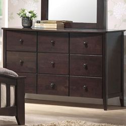 Acme Furniture San Marino Dark Walnut Youth 9 Drawer Dresser Walnut Size 9 drawer