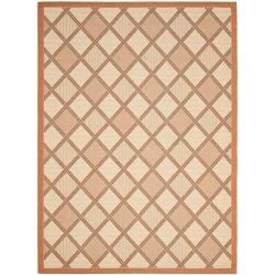 Geometric Cream/terracotta Indoor/outdoor Rug (4 X 57)