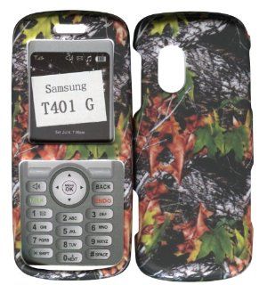 Camo Leaves Samsung T401G TracFone, Straight Talk Prepaid Net 10 Case Cover Hard Phone Cover Snap on Case Faceplates Cell Phones & Accessories