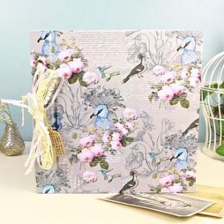 vintage style aviary notebook by lisa angel homeware and gifts
