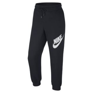 Nike AW77 Fleece Logo 26 Cuffed Mens Pants   Black