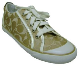 Coach Barrett Signature Light Khaki Tennis Shoes Sneakers Shoes