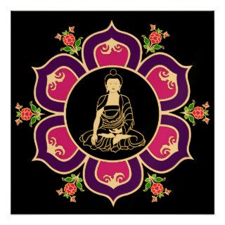 Shakyamuni Buddha in Lotus Throne Mandala Custom Invite