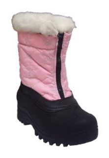 Itasca Snowstomper Girls 806080 Pink Snowflake M 060 Snow Boots Shoes
