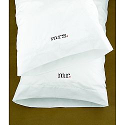 Hbh Together Mr.   Mrs. Wedding Pillowcases