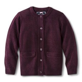 French Toast Girls School Uniform Knit Cardigan Sweater   Burgundy 8