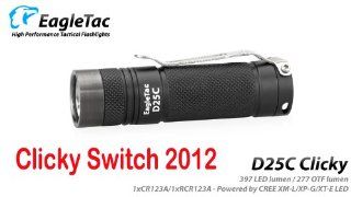 Eagletac D25C Clicky 397 Lumens CREE XM L U2 LED Pocket Light   Clicky Switch Model   Basic Handheld Flashlights  
