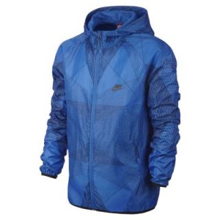 Nike Fast Track Printed Mens Jacket   Photo Blue