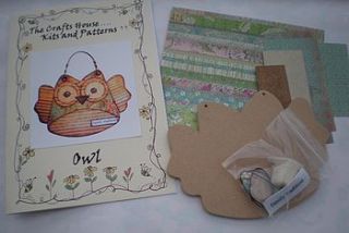 wooden owl kit by the crafts house