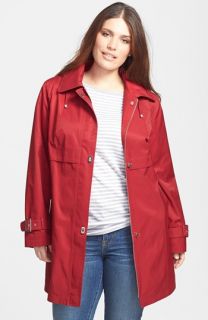 Gallery Turnkey Raincoat with Detachable Hood (Plus Size)