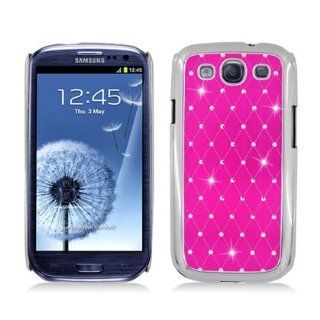 Aimo Wireless SAMI9300PCACD405 Premium Chrome Aluminum Hard Case for Samsung S3 i9300   Retail Packaging   Hot Pink Cell Phones & Accessories