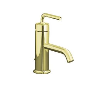 Kohler K 14402 4a af Vibrant French Gold Purist Single control Lavatory Faucet With Straight Lever Handle