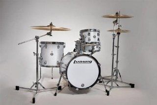 Ludwig Breakbeats by Questlove 4 Piece Shell Set (White Sparkle) Musical Instruments